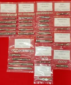 SUZUKI 1990-1999 DR350 DR350SE Polished Stainless Steel Engine Bolt Kit Set