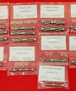 SUZUKI 2007-2011 GSF650 GSX650F GSF1250 BANDIT Polished Stainless Steel Engine Bolt Kit Set