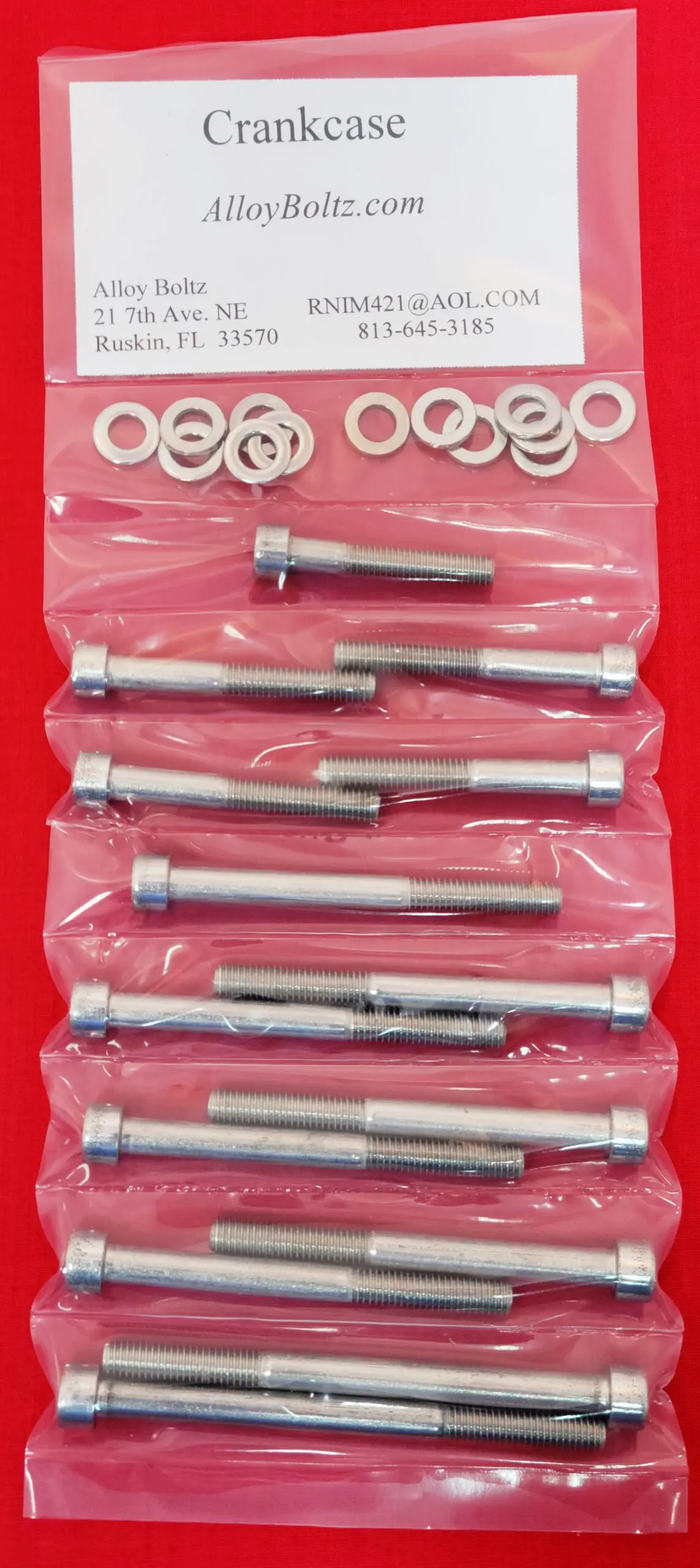 HONDA 1990-2007 CR125R POLISHED STAINLESS STEEL CRANKCASE Halves Polished Stainless Steel Bolt Kit Set