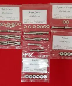 HONDA 1982-2016 CB250 CM250C CMX250C Polished Stainless Steel Engine Bolt Kit Set