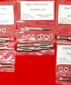 YAMAHA 1974-1977 DT125 Polished Stainless Steel Engine Bolt Kit Set
