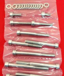 1984-1995 HONDA XR250R CRANKCASE Halves Polished Stainless Steel Bolt Kit Set