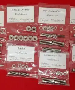 HONDA 1985-2002 CR80R 2003-2007 CR85R Polished Stainless Steel Engine Bolt Kit Set