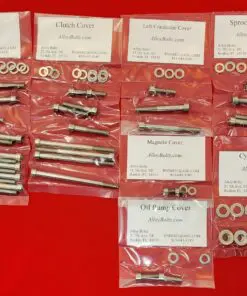 SUZUKI 1969-1970 TS250 SAVAGE Polished Stainless Steel Engine Bolt Kit Set