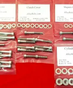 SUZUKI 1977-1981 TS185 SIERRA Polished Stainless Steel Engine Bolt Kit Set