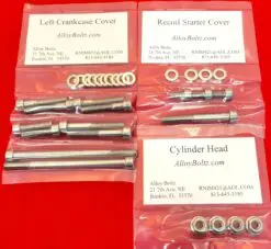 1987-2006 Suzuki LT80 ATV Polished Stainless Steel Engine Bolt Kit