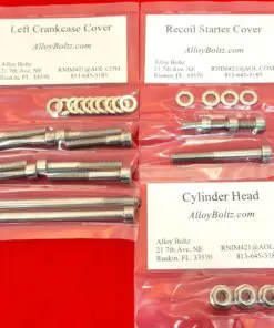 1987-2006 Suzuki LT80 ATV Polished Stainless Steel Engine Bolt Kit