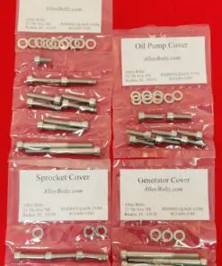 YAMAHA 1981-1983 XJ550 MAXIM & SECA Polished Stainless Steel Engine Bolt Kit Set