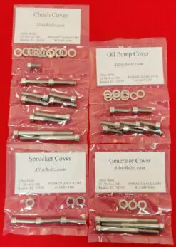 YAMAHA 1981-1983 XJ550 MAXIM & SECA Polished Stainless Steel Engine Bolt Kit Set