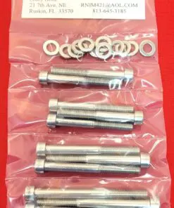 YAMAHA 1978-1981 DT125 CRANKCASE Halves Polished Stainless Steel Engine Bolt Kit Set
