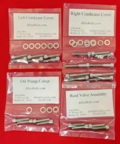YAMAHA 1978-1981 DT175 Polished Stainless Steel Engine Bolt Kit Set
