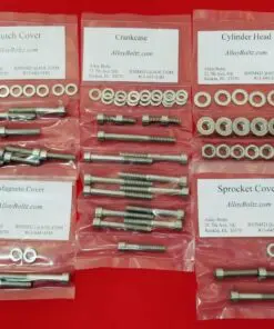 SUZUKI 1978-1979 PE175 Polished Stainless Steel Engine Bolt Kit Set