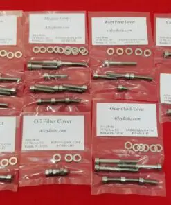 SUZUKI 2004 & UP DR-Z400 Polished Stainless Steel Engine Bolt Kit Set