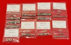 KAWASAKI 1977-1979 KD175 KE175 Polished Stainless Steel Engine Bolt Kit Set