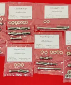 SUZUKI 1986-1988 RM125 Polished Stainless Steel Engine Bolt Kit Set