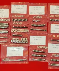 SUZUKI 1989-1991 RM125 Polished Stainless Steel Engine Bolt Kit Set