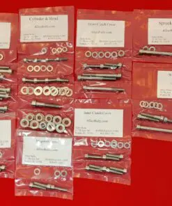 SUZUKI 1992-1995 RM125 Polished Stainless Steel Engine Bolt Kit Set