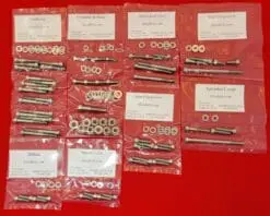 SUZUKI 1996-2000 RM125 Polished Stainless Steel Engine Bolt Kit Set