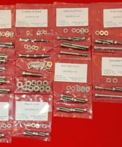 SUZUKI 1996-2000 RM125 Polished Stainless Steel Engine Bolt Kit Set
