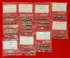 SUZUKI 2001-2008 RM125 Polished Stainless Steel Engine Bolt Kit Set