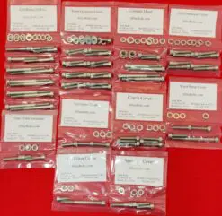 Honda 2008-2009 TRX700XX Polished Stainless Steel Engine Only Bolt Kit