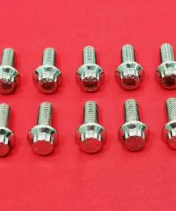 1984 & Up Harley Touring Polished Grade 8 ARP 12pt Stainless Dual Front Brake Rotor Bolt Kit