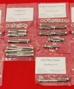 2007 & UP HONDA CRF150R Polished Stainless Steel Engine Bolt Kit Set