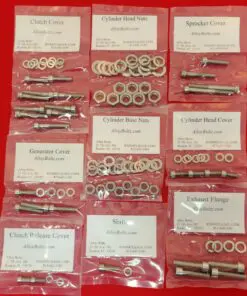 SUZUKI 1973-1978 GT185 Polished Stainless Steel Engine Bolt Kit Set