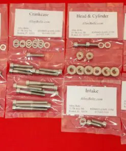 SUZUKI 1978-2000 DS80 Polished Stainless Steel Engine Bolt Kit Set