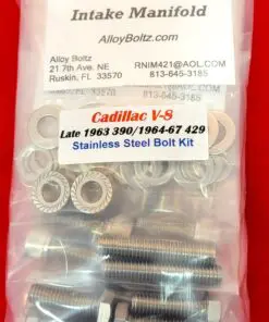 Alternative view of Cadillac Late 390-429 Stainless Steel Engine Hex Bolt Kit