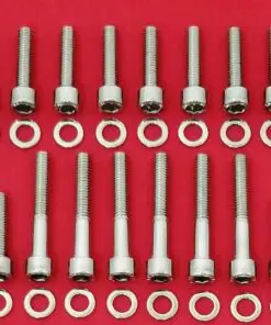 YAMAHA 1996-2013 XVZ13 XVZ1300 ROYAL STAR CRANKCASE Halves Polished Stainless Steel Bolt Kit Set