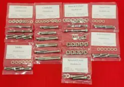 Suzuki 1987-1992 LT250R Polished Stainless Steel Engine Only Bolt Kit