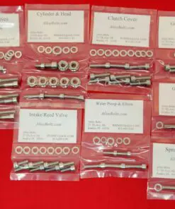 1986-1987 Tecate 3 Polished Stainless Steel ATV Engine Only Bolt Kit