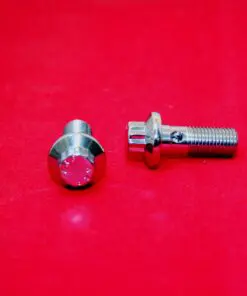 10 x 1.25 12Pt Show Polished Grade 8 High Strength Stainless Steel Brake Banjo Bolt