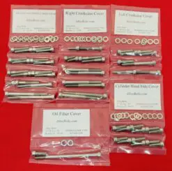 Yamaha YTM225DX 1983-1986 Tri-Moto 225 Polished Stainless Steel ATV Engine Only Bolt Kit