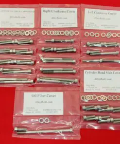 Yamaha YTM225DX 1983-1986 Tri-Moto 225 Polished Stainless Steel ATV Engine Only Bolt Kit