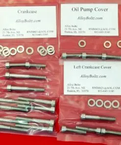 YAMAHA 1974-1979 YZ80 A-F, 1974-1980 GT80 A-G, 1980-1982 MX80 Polished Stainless Steel Engine Bolt Kit Set