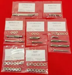 KAWASAKI 1972-1975 H2 MACH IV Polished Stainless Steel Engine Bolt Kit Set