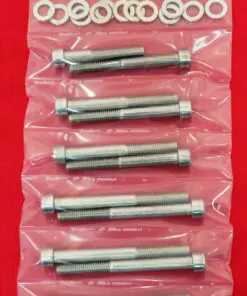 1987-1990 SUZUKI LT500R Quadzilla Polished Stainless Steel Crankcase Only Bolt Kit