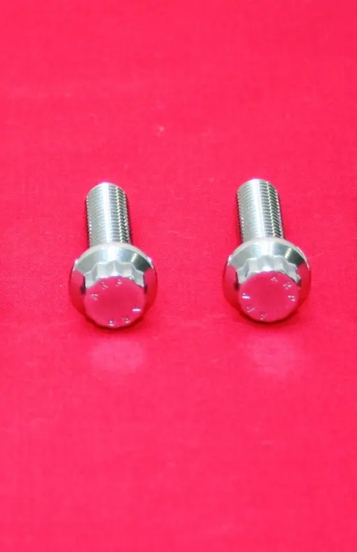 2016 & UP Harley Softail Polished Grade 8 ARP Stainless Front Brake Caliper Mount Bolt Kit