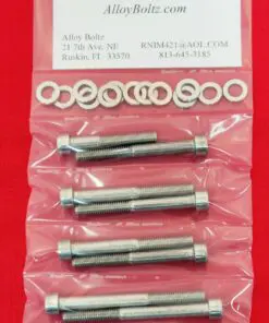 1984-1987 SUZUKI LT50 Polished Stainless Steel Crankcase Halves Only Bolt Kit