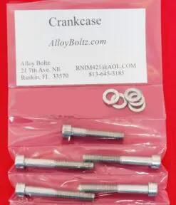 1987-2006 SUZUKI LT80 Polished Stainless Steel Crankcase Halves Only Bolt Kit