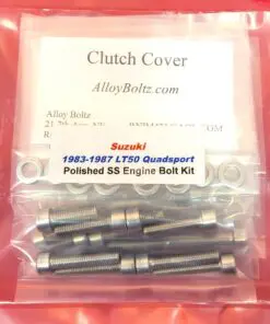Alternative view of 1984-1987 Suzuki LT50 ATV Polished Stainless Steel Engine Bolt Kit Set
