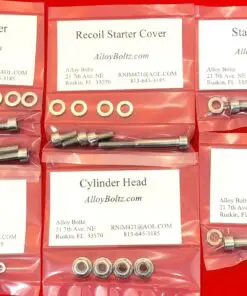 1984-1987 Suzuki LT50 ATV Polished Stainless Steel Engine Bolt Kit Set
