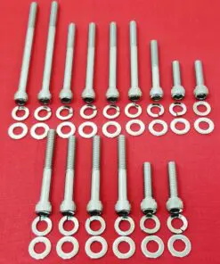 1996-2001 Ford 302 5.0L Stainless Steel Water Pump Timing Cover Allen Bolt Kit Set