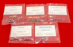 1983-2006 Harley CV Polished Stainless Allen Carb Bolt Kit