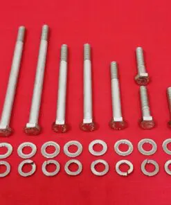 SBF Small Block Ford 260 289 302 351W Stainless Steel Driver Side Inlet Water Pump Hex Bolt Kit Set