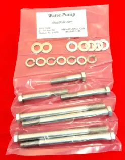 1970 & Up Mopar Small Block SBM 273 318 340 360 Stainless Steel Water Pump Hex Bolt Kit Set