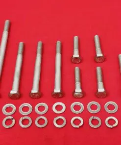 SBF Small Block Ford 260 289 302 351W Stainless Steel Passenger Side Inlet Water Pump Hex Bolt Kit Set
