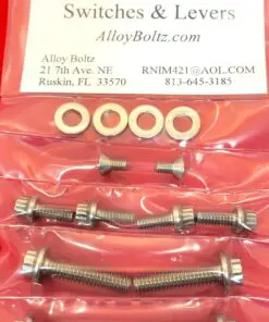 Alternative view of 1982-1995 Polished Stainless Harley Switches & Control Levers ARP Bolt Kit